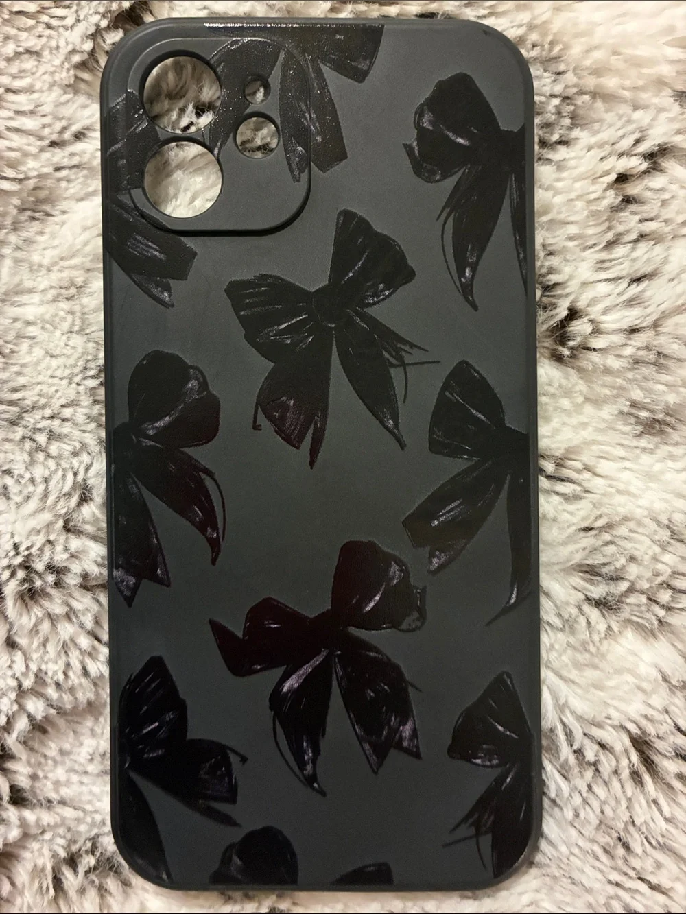 🖤 Bundle of 4 Trendy iPhone 12 cases | Black | Floral • Bows • Bats • Marble